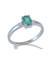 Ringe Gemoro Dame Smeraldi in Weißgold Smeraldo AC380BIA.SM